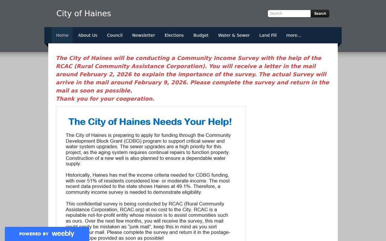 Haines City Hall administrative records source